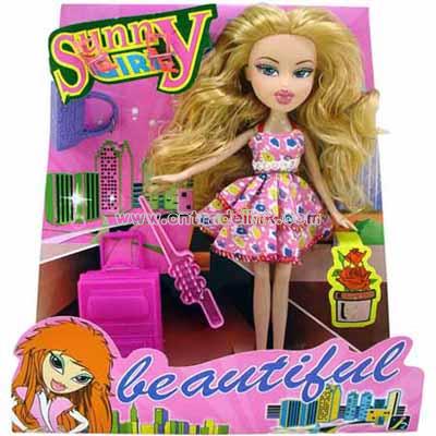 Plastic Toy Doll Toy-Fashion Doll Set