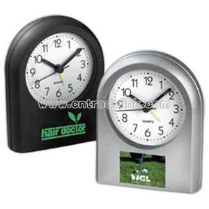 Plastic analog alarm clock