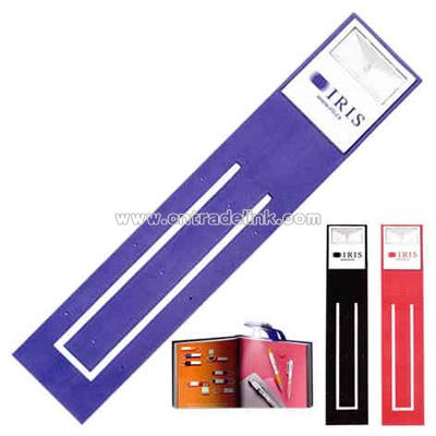 Pliable rubber page marker with LED booklite