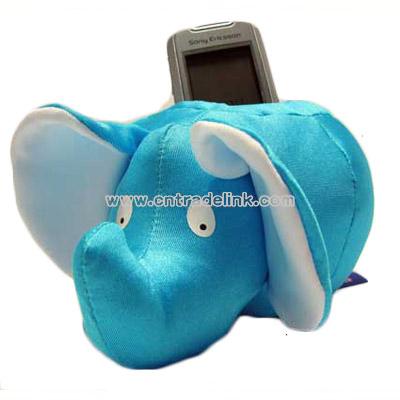 Plush Elephant Shape Mobile Phone Holder
