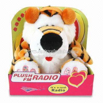 Plush and Stuffed Toy Tiger FM Scan Radio
