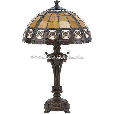Polare Tiffany Table Lamp Antique Bronze