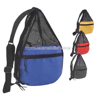 Polyester With Nylon Mesh Backpack
