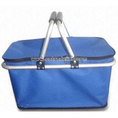 Polyester and Aluminum Shopping Basket
