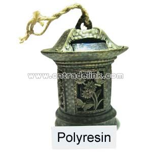 Polyresin Lantern with Solar Light