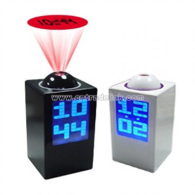 Projection Alarm Clock with Night Lamp