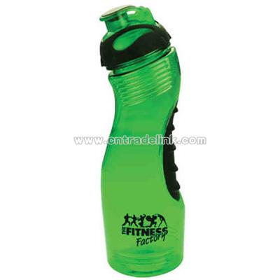 Promotional water bottle made with recycled plastic