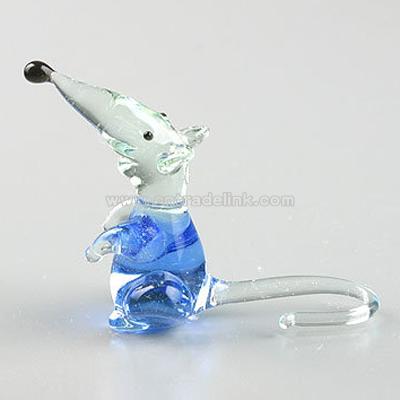 Rat Glass Figurine