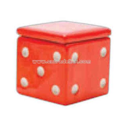 Red dice cookie jar