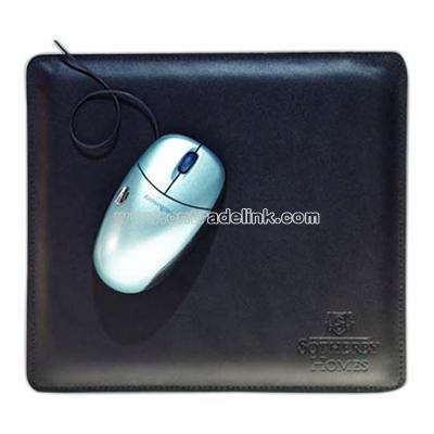 Regency cowhide leather mouse pad
