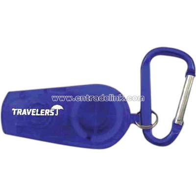Retractable LED light with carabiner
