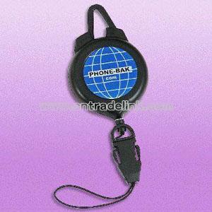 Retractable Ski/Sports Pass Badge Reel with Buckle