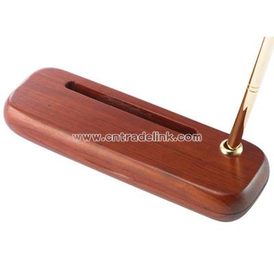 Rosewood Single Pen Case and Holder