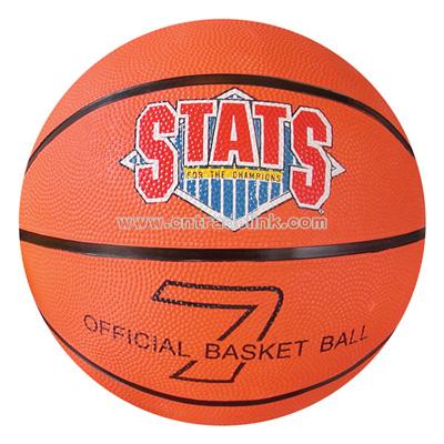 Rubber Basketball Size 7 Orange Color