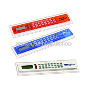 Ruler with calculator