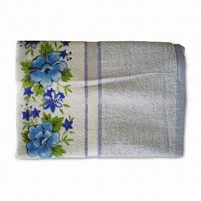 Satin Printed Bath Towel