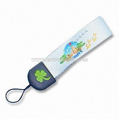 Short Mobile Phone Strap with Cap String Fitting