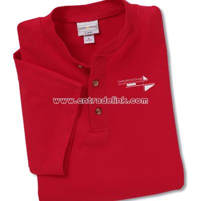 Short-Sleeve Henley T-Shirt - Colors