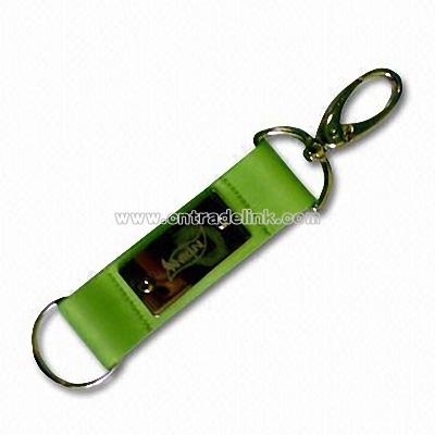 Short Strap Lanyard with Rubber Label