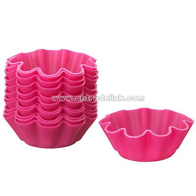 Silicone Flower Cupcake Baking Cases