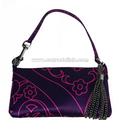 Silk Evening Bag - Purple