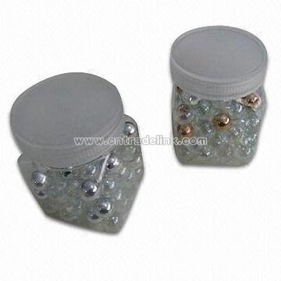 Silver Glass Marbles for Decoration of Garden Ornaments or Holiday Gifts