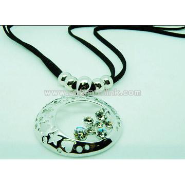 Silver-Plated Crsytal Necklace