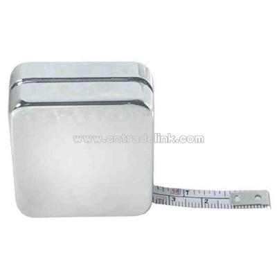 Silver square shape tape measure