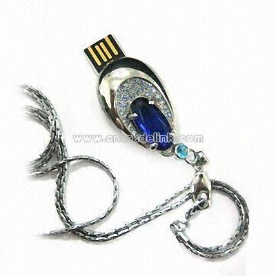 Slap-up Diamond Necklace USB Flash Drives