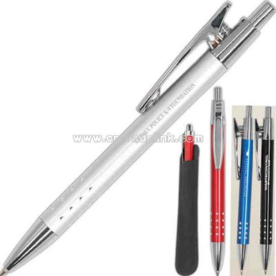 Sleek aluminum metallic pen