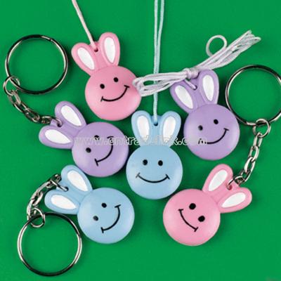 Smile Face Bunny Key Chains