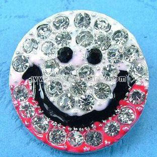 Smile-shaped Alloy Brooch