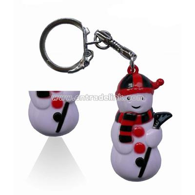 Snowman Keychain With Light - Christmas Gift