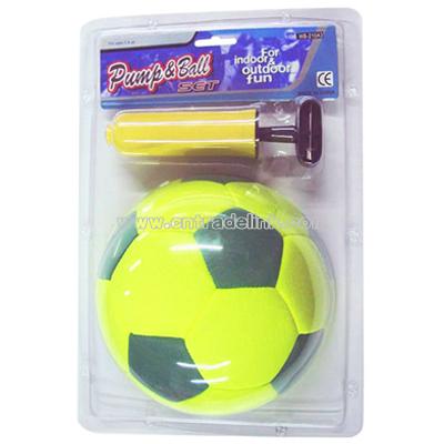 Soccer Ball and Pump Set