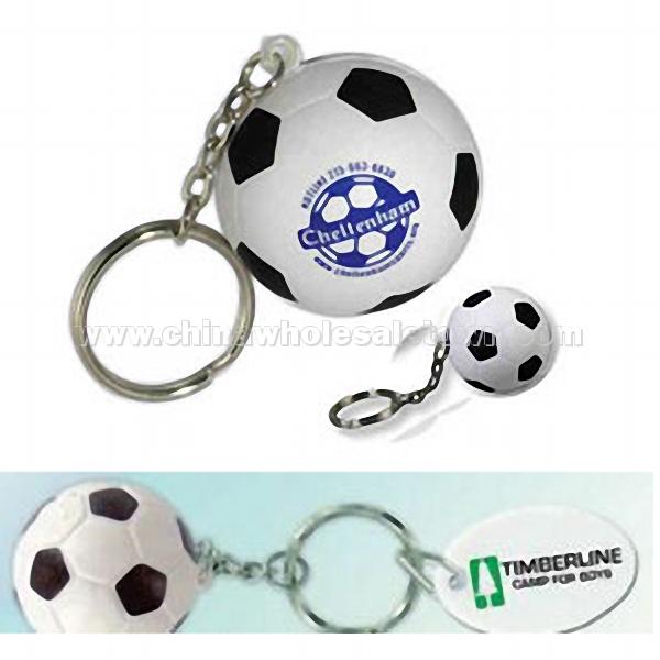 Soccer Stress Ball Sport Key Tag