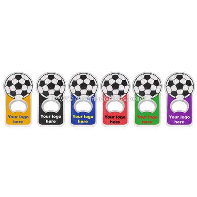 Soccer ball cup shape magnetic bottle opener