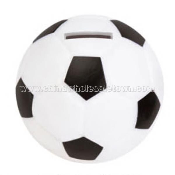 Soccer ball shape coin bank
