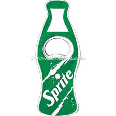 Soft drink bottle shape bottle opener with magnet