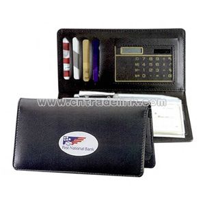 Solar Card SUZE Calculator with checkbook cover