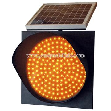 Solar Flashing LED Traffic Light