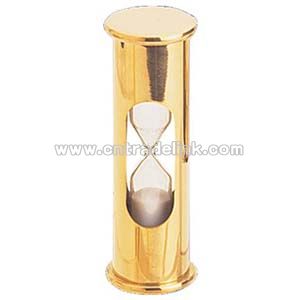 Solid brass 3 minute sand timer