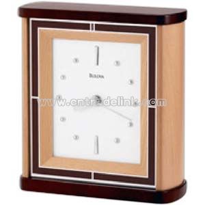 Solid wood case clock