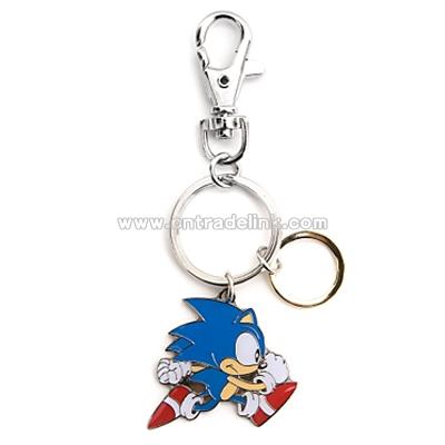 Sonic The Hedgehog Gold Ring Key Chain