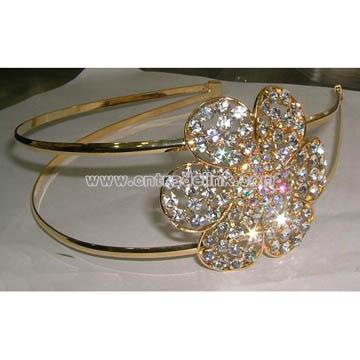 Sparkling Floral Rhinestone Fashion Jewelry