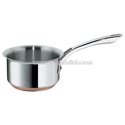 Stainless Steel Covered Milk Pan, 14cm
