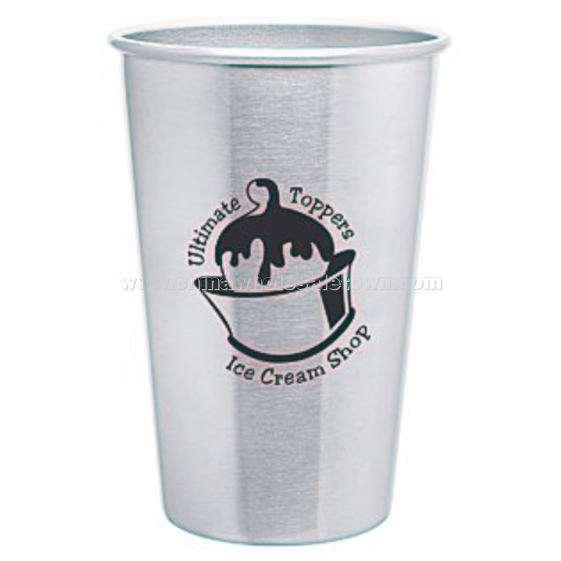 Stainless Steel Pint Glass - 16 oz.