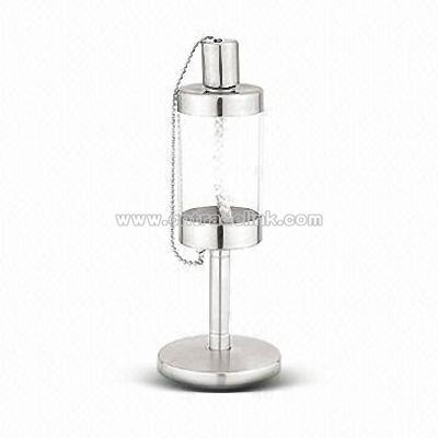 Stainless Steel and Acrylic Oil Lamp