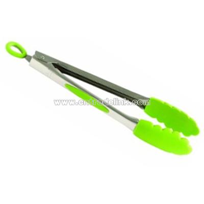 Stainless and Silicone Tongs