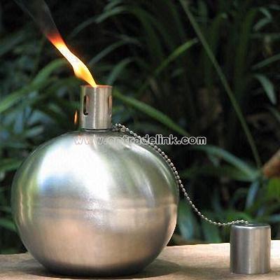 Stainless steel oil lamp