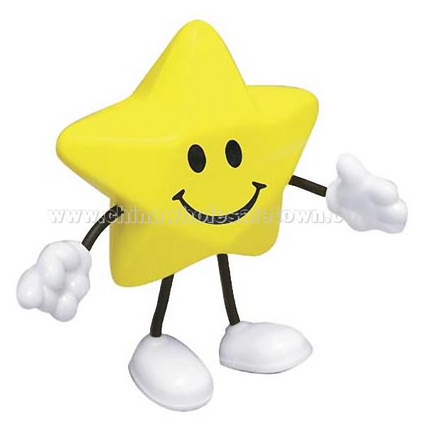 Star Figure Smiling Face Stress Reliever Balls